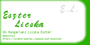 eszter licska business card